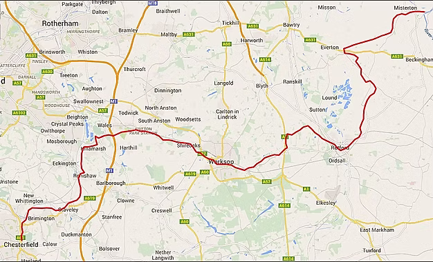 A link to the Cuckoo Way walking and cycling route