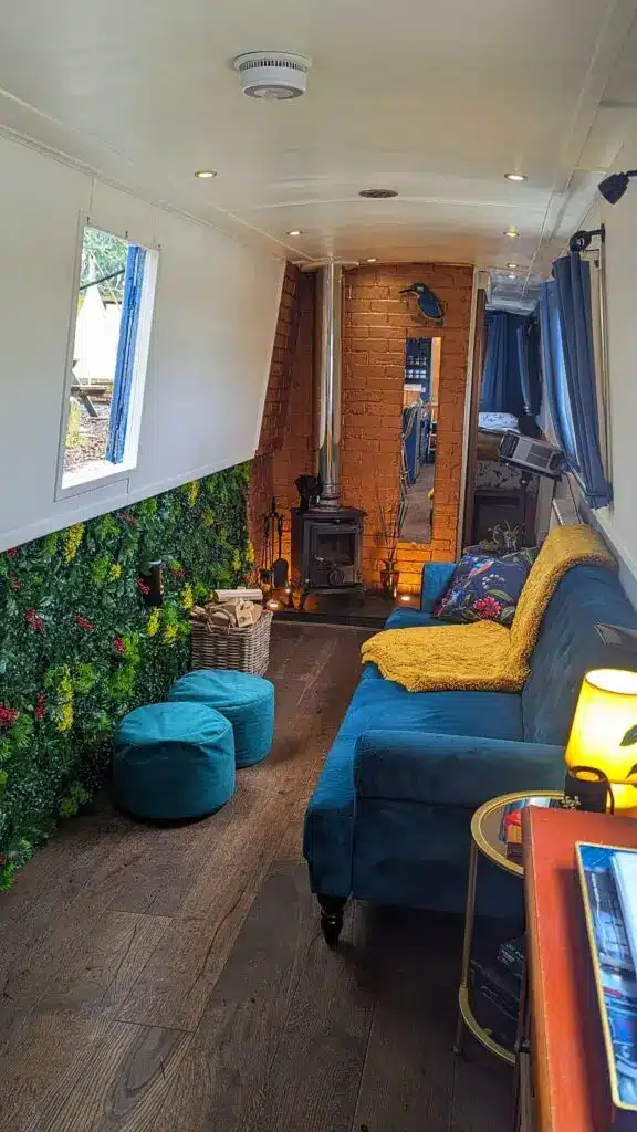 Boutique narrowboat holidays for two with log burner for cosy nights