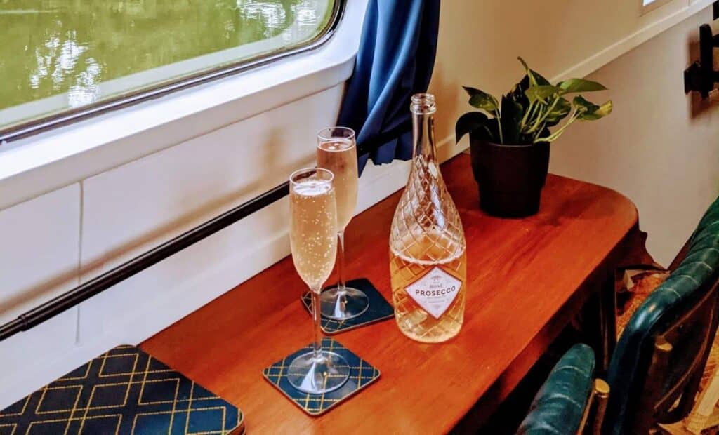 romantic narrowboat celebration getaway